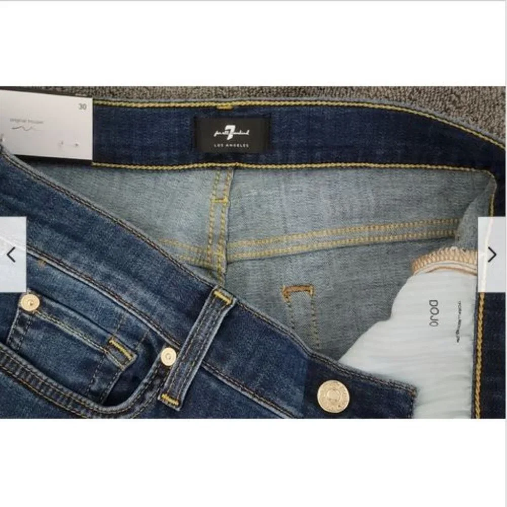 NWT 7 for All Mankind Dojo Wide Leg Jeans 30 Nordica - Picture 13 of 14